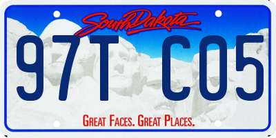 SD license plate 97TC05