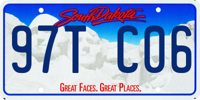 SD license plate 97TC06