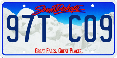 SD license plate 97TC09