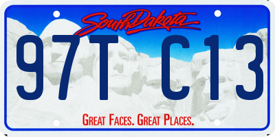 SD license plate 97TC13