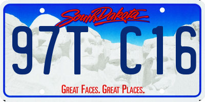 SD license plate 97TC16