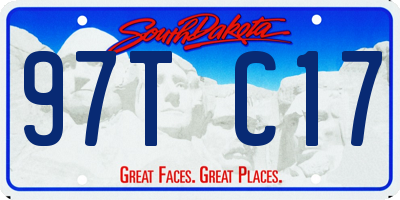 SD license plate 97TC17