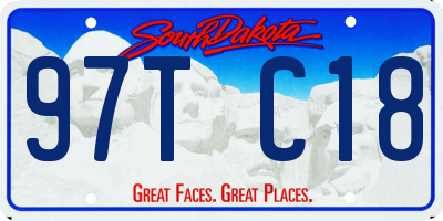 SD license plate 97TC18