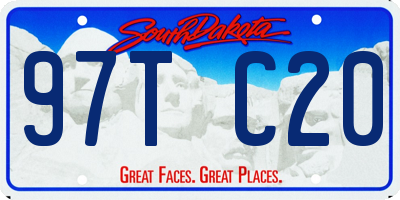 SD license plate 97TC20