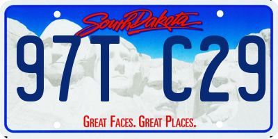 SD license plate 97TC29