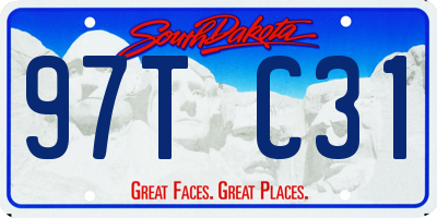 SD license plate 97TC31