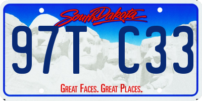 SD license plate 97TC33