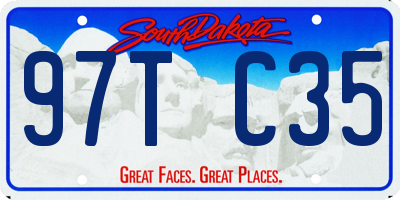 SD license plate 97TC35