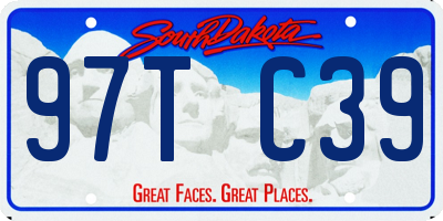 SD license plate 97TC39