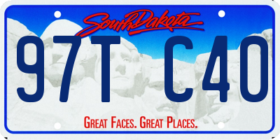 SD license plate 97TC40