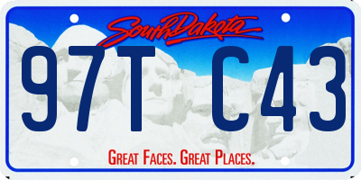 SD license plate 97TC43