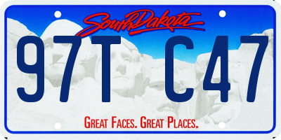 SD license plate 97TC47