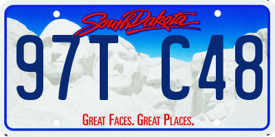 SD license plate 97TC48