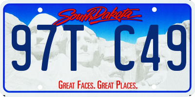 SD license plate 97TC49