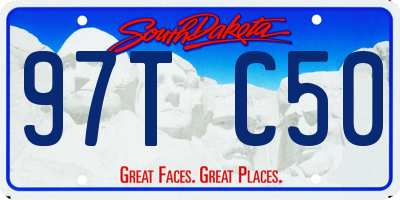 SD license plate 97TC50