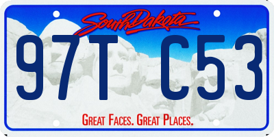 SD license plate 97TC53