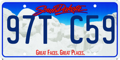 SD license plate 97TC59