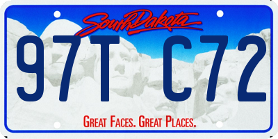 SD license plate 97TC72