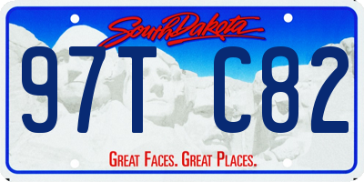 SD license plate 97TC82