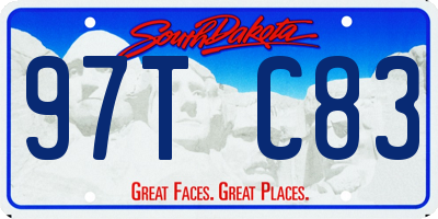 SD license plate 97TC83