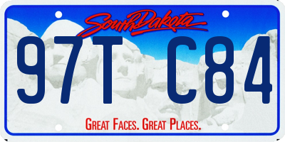 SD license plate 97TC84