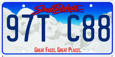 SD license plate 97TC88