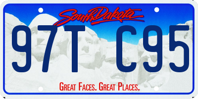 SD license plate 97TC95