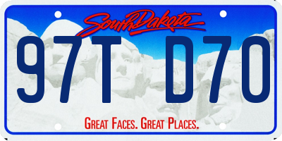 SD license plate 97TD70