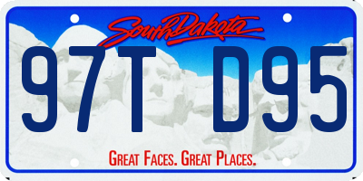SD license plate 97TD95