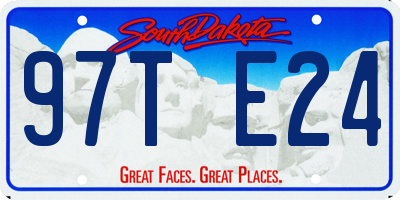 SD license plate 97TE24