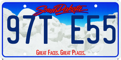 SD license plate 97TE55