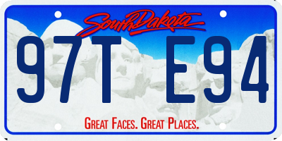 SD license plate 97TE94