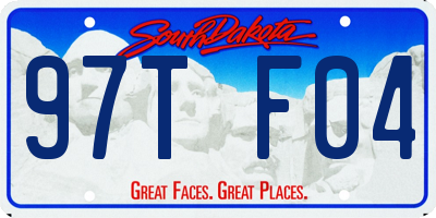 SD license plate 97TF04