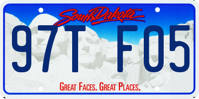 SD license plate 97TF05