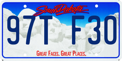 SD license plate 97TF30