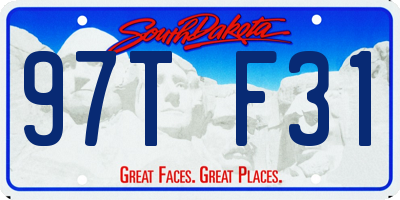 SD license plate 97TF31