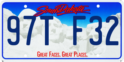 SD license plate 97TF32