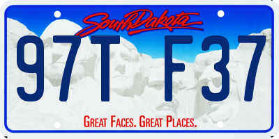 SD license plate 97TF37