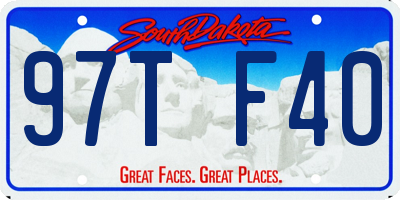 SD license plate 97TF40