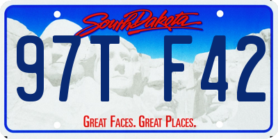 SD license plate 97TF42