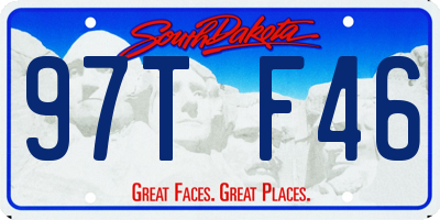 SD license plate 97TF46