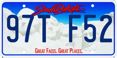 SD license plate 97TF52