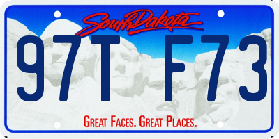 SD license plate 97TF73