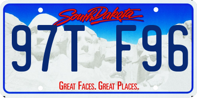 SD license plate 97TF96