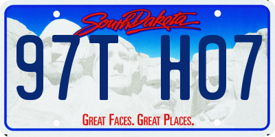 SD license plate 97TH07