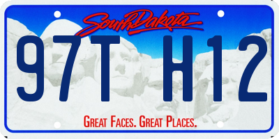 SD license plate 97TH12