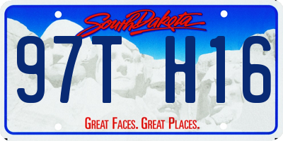 SD license plate 97TH16