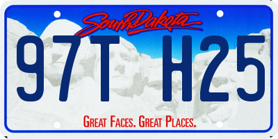 SD license plate 97TH25