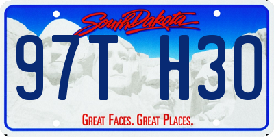 SD license plate 97TH30