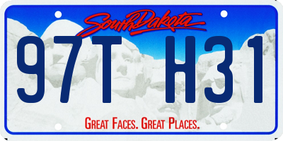 SD license plate 97TH31